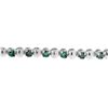Image 3 : 14K White Gold Bracelet with Blue Diamond Rounds