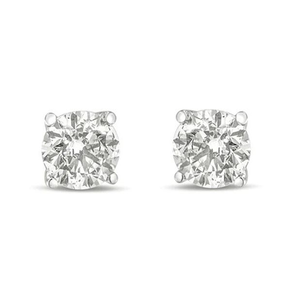 14K Gold Lab Grown Diamond Stud Earrings - 1.0 Car