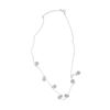 Image 4 : 10K White Gold Diamond Cluster Necklace