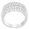 Image 2 : 14K Gold Round and Princess-Cut Diamond Ring