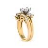Image 4 : 14K Gold Diamond Engagement Ring Set