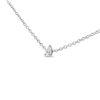 Image 3 : 14K Gold Pear Shape Lab Diamond Pendant Necklace