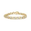 Image 1 : 14K Gold Diamond X-Link Bracelet
