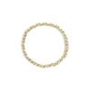 Image 3 : 14K Gold Diamond X-Link Bracelet