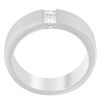 Image 3 : Men's 14K Gold Diamond Band Ring