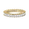 Image 1 : 14K Gold Princess-cut Diamond Eternity Ring