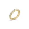 Image 2 : 14K Gold Princess-cut Diamond Eternity Ring