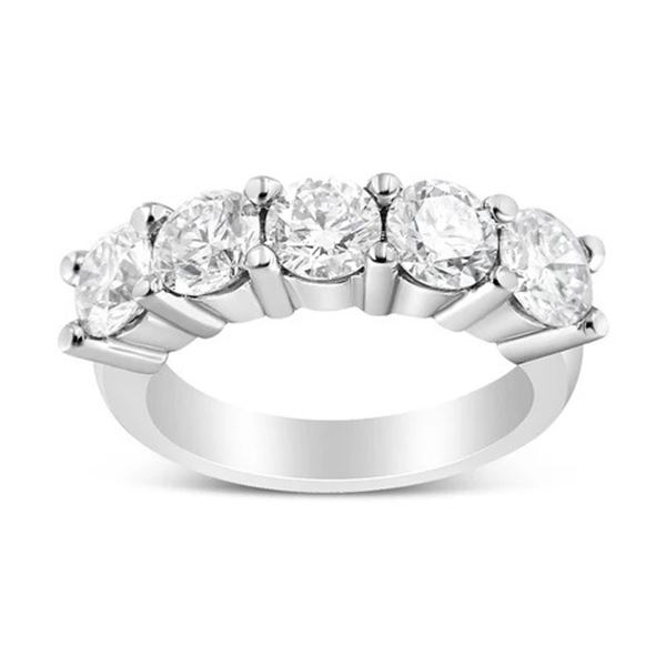 14K Gold Lab Diamond Anniversary Ring