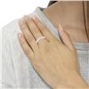 Image 6 : 18K Gold Princess Cut Diamond Band Ring