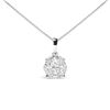 Image 1 : 14K Gold Lab Diamond Pendant Necklace