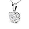 Image 3 : 14K Gold Lab Diamond Pendant Necklace