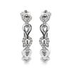 Image 1 : 14K Gold Diamond Link Hoop Earrings