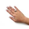 Image 4 : 10K Gold Diamond Pear Cluster Cocktail Ring