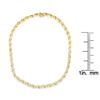 Image 4 : 10K Yellow Gold Diamond Riviera Pendant Necklace