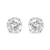 Image 1 : 14K Gold Lab Diamond Stud Earrings
