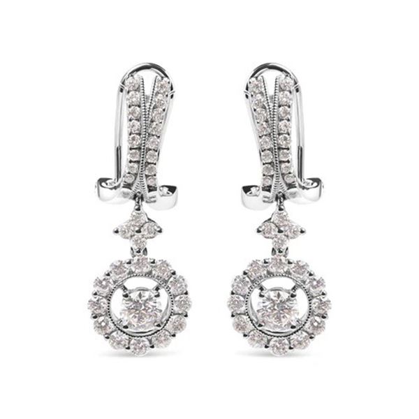 14K Gold Diamond Drop Earrings