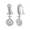 Image 2 : 14K Gold Diamond Drop Earrings