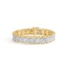 Image 1 : 10K Gold Diamond Link Bracelet