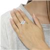 Image 6 : 14K Gold Diamond Floral Cluster Ring
