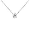 Image 1 : 14K Gold Lab Diamond Solitaire Pendant