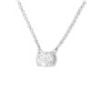 Image 3 : 10K Gold Oval Lab Diamond Pendant