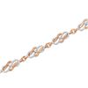 Image 3 : 10K Gold Diamond Infinity Bracelet