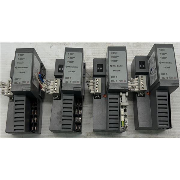 (4) Allen Bradley #1734-ADN POINT I/O Devicenet Network Adapters