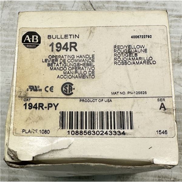 Allen Bradley #194R-PY Operator Handle