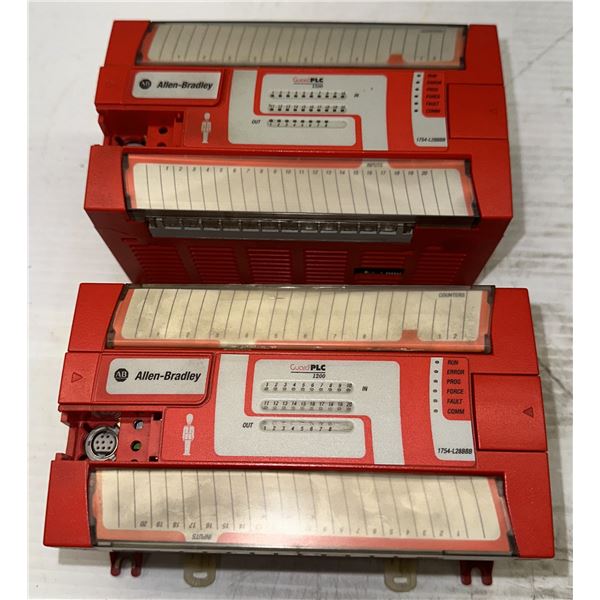 (2) Allen Bradley #1764-L28BBB Guard PLC 1200