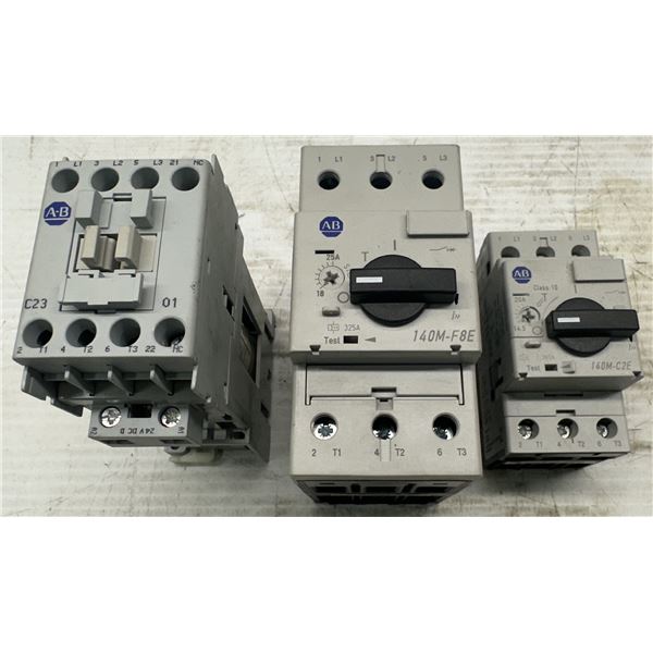 Lot of (3) Misc. Allen Bradley Contactor & Circuit Breakers