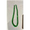 Image 1 : SPINACH GREEN JADEITE BEADS NECKLACE