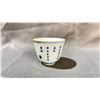 Image 2 : BLUE AND WHITE PINE WINE CUP APPROX 2" HIGH X 2 1/2" WIDE