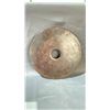 Image 2 : ARCHAISTIC MOTTLED YELLOW STONE DISC APPROX 12" ACROSS