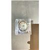 Image 2 : HEAVY STAMPED PAPER WEIGHT IN CASE APPROX 2"X 2"