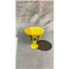 Image 2 : YELLOW GROUND BLUE AND WHITE STEM CUP APPROX 3" HIGH