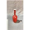 Image 1 : IRON RED GLAZED LONG NECK VASE APPROX 7" HIGH