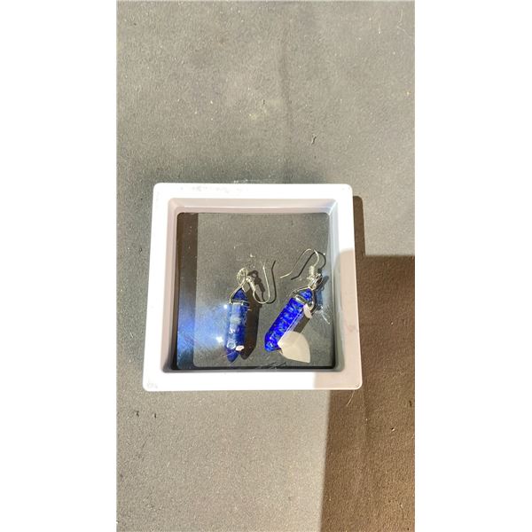 PAIR OF LAPIS LAZULI EARRINGS