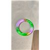 Image 2 : LAVENDER AND GREEN JADEITE BANGLE