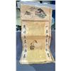 Image 1 : ORIENTAL CALLIGRAPHY AND HORSE PORTRAIT APPROX 36" LONG X 20" WIDE