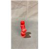 Image 2 : JAPANESE RED CORAL SNUFF BOTTLE APPROX 2 1/2" HIGH