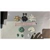Image 2 : JEWELRY BOX WITH ASSORTED SHERMAN RHINESTONE JEWELRY CONTENTS