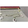 Image 5 : JEWELRY BOX WITH ASSORTED STERLING SILVER JEWELRY CONTENTS
