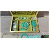 Image 3 : JEWELRY BOX WITH ASSORTED TURQUOISE JEWELRY CONTENTS