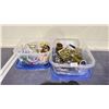 Image 1 : 2 BINS OF ASSORTED JEWELRY