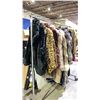 Image 3 : RACK OF ASSORTED FUR CLOTHING (RACK NOT INCLUDED)