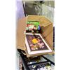 Image 2 : BOX OF ASSORTED ITEMS INCLUDING; BOARD GAMES, ARTWORK & MORE