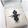 Image 3 : SILVER NATURAL SAPPHIRE NECKLACE EARRING, RING, AND BRACELET 160CT   SET (~WEIGHT 98G)