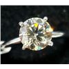 Image 1 : 14K WHITE GOLD LAB  DIAMOND (1.6CT)  RING (~SIZE 6.5 (~WEIGHT 2.6G)