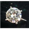 Image 2 : 14K WHITE GOLD MOISANITTE (1.8CT)  RING