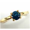 Image 2 : 10K YELLOW GOLD NATURAL BLUE DIAMOND TREATED(0.41CT)  RING (~SIZE 6) (~WEIGHT 1.73G)